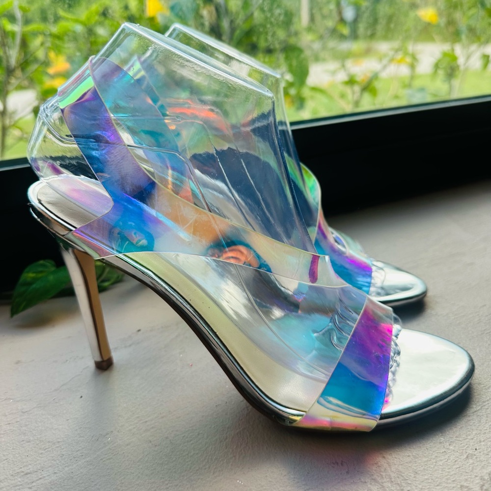 Nine West Iridescent Ilene Evening Formal Dress Sandals Size 8.5